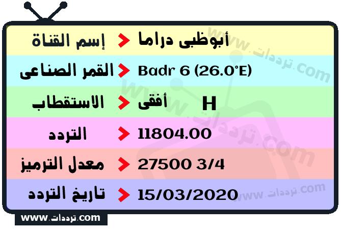 ابو ظبي قناه تردد تردد قناة